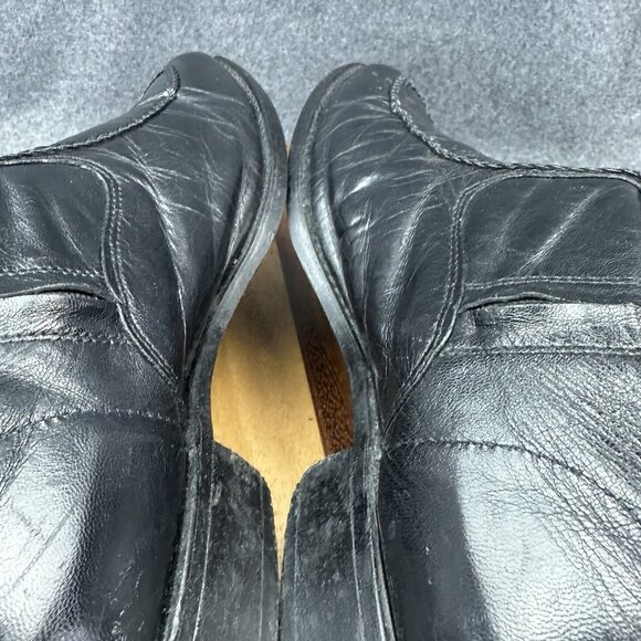 VTG Dingo Size 13D Black Leather Side Zip Ankle Shoes Dress Boots 4450 - Picture 11 of 13